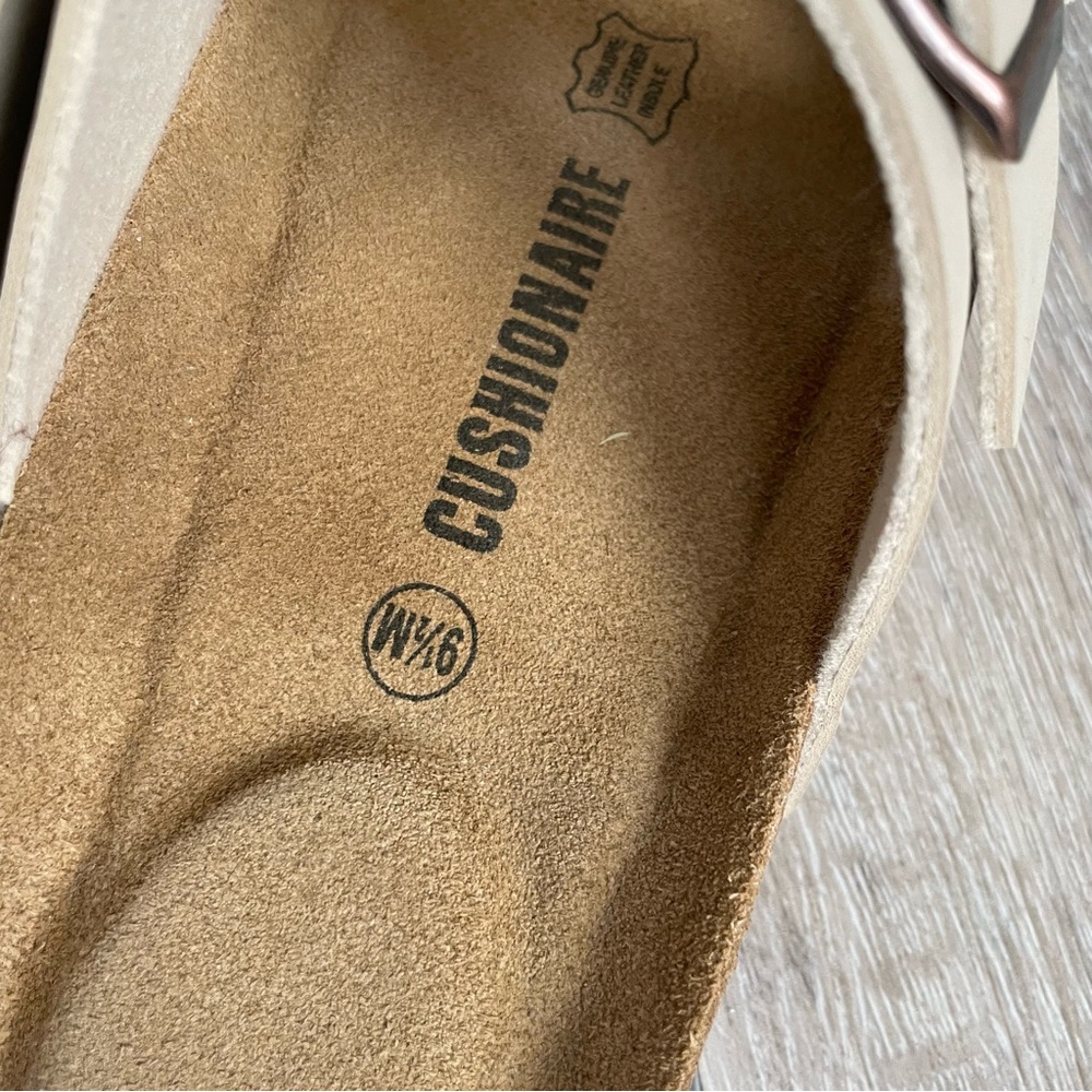 CUSHIONAIRE Lane Cork Footbed Sandals Stone Size 9.5 - Picture 4 of 6